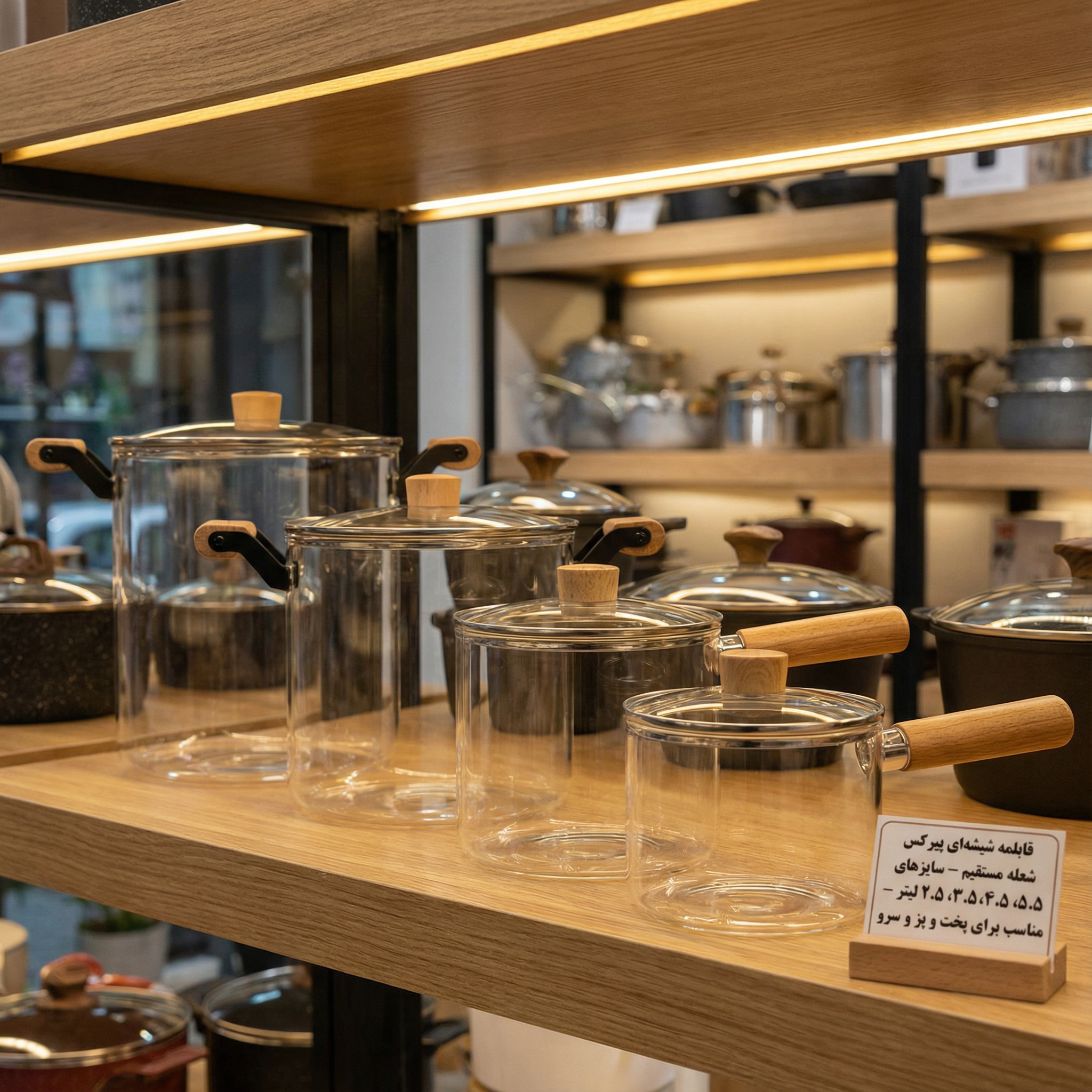 قابلمه شیشه ای پیرکس شعله مستقیم